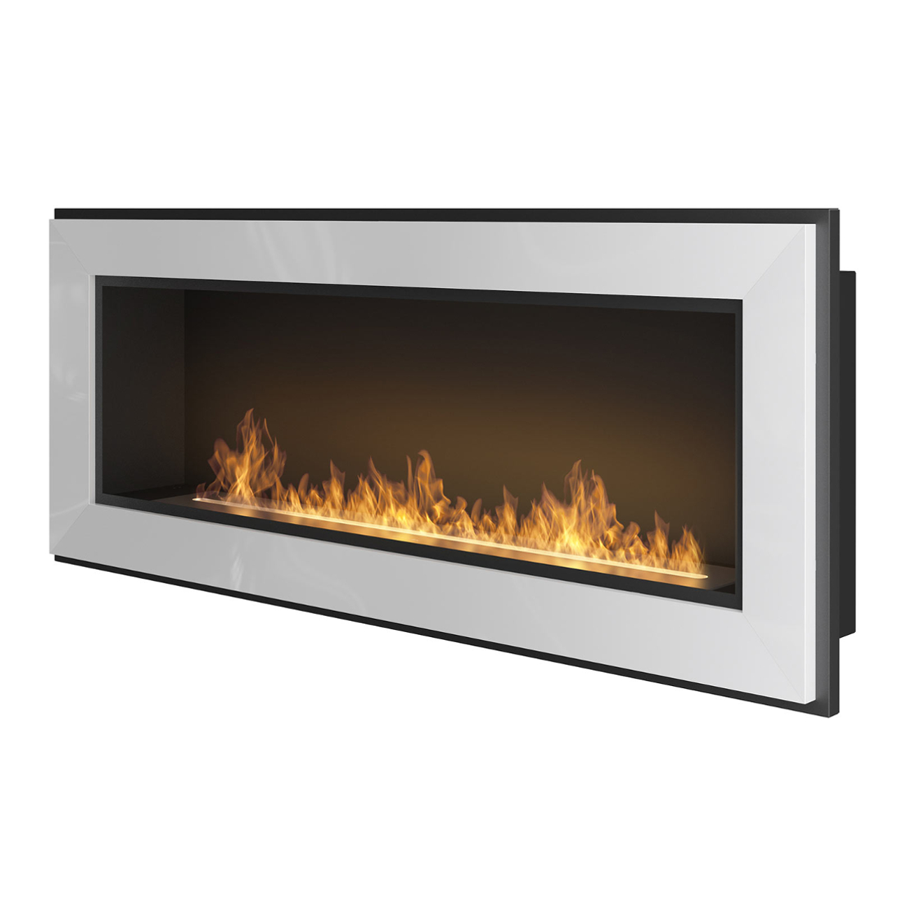 FRAME 1200 Weiß Ethanolkamin Einbaukassette