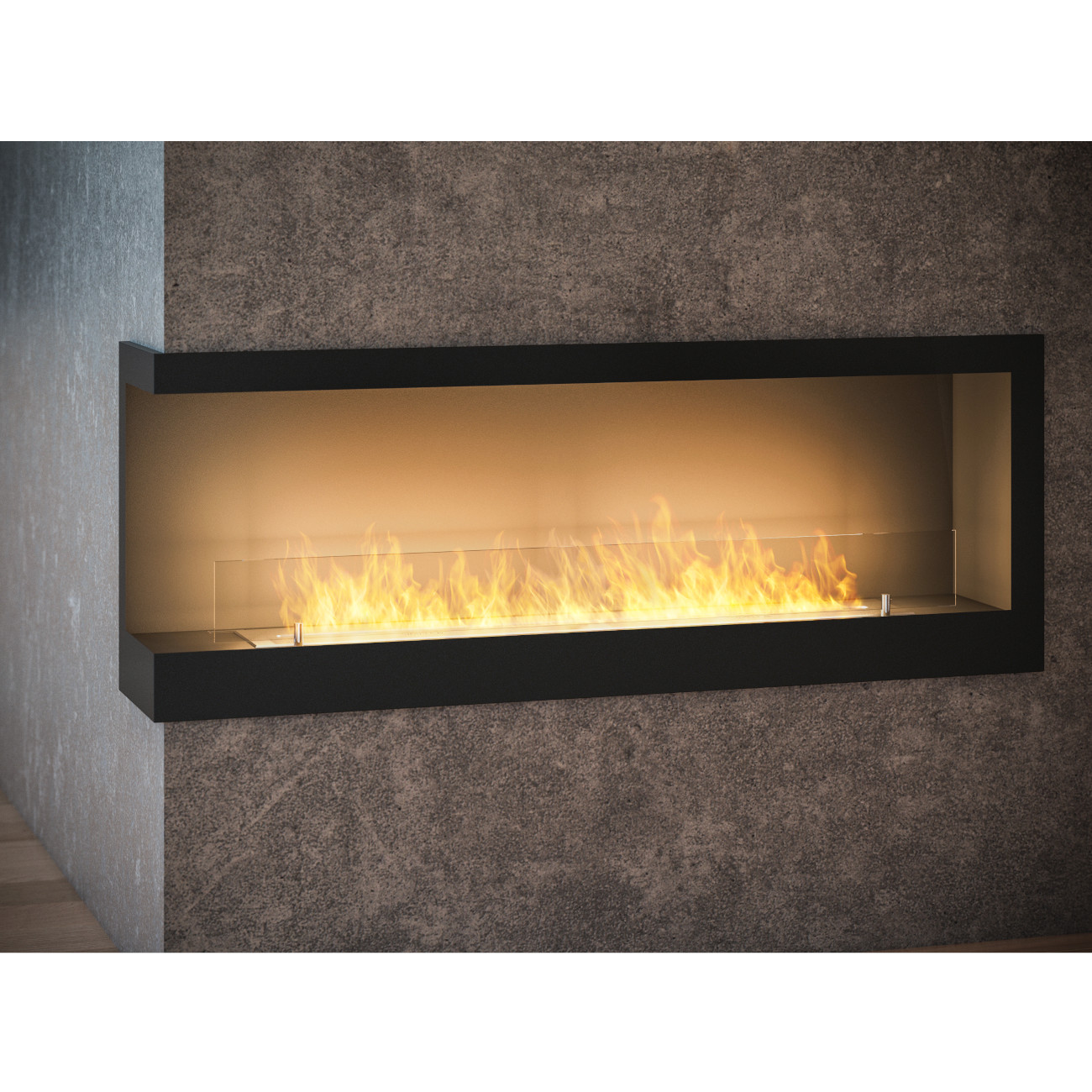CORNER L1200 Ethanolkamin Einbaukassette Ecke Links