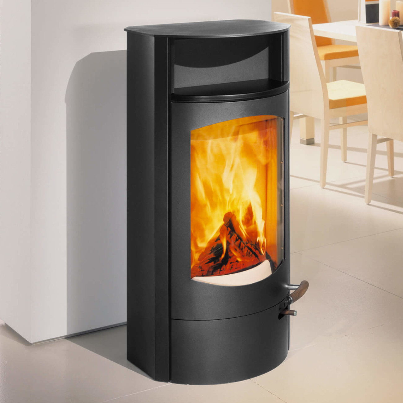 Koko 2.0 Stahl 7kW Kaminofen Schwarz RLU