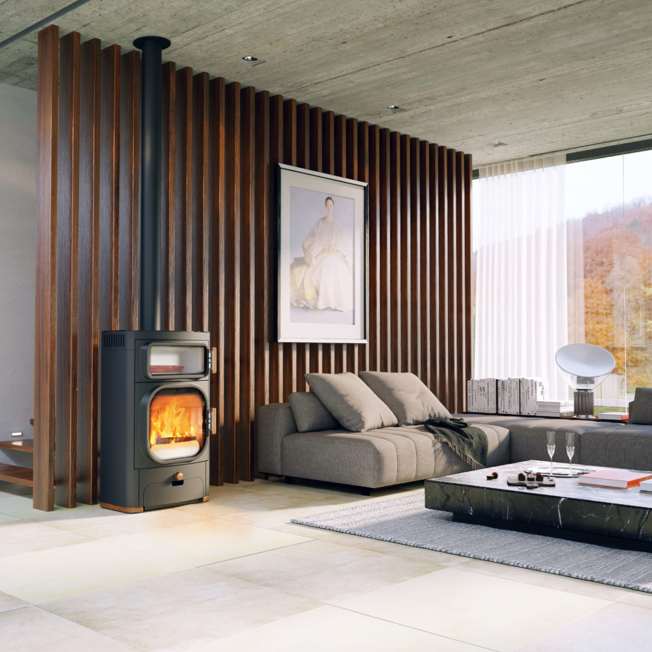 Heidi Back 2.0 Gussgrau Back-Kaminofen 7,5kW RLU Heidi Back 2.0 Gussgrau Back-Kaminofen 7,5kW RLU