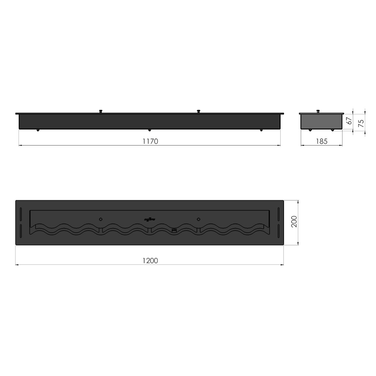 slim-line-black-ethanol-brenner-1200-masse
