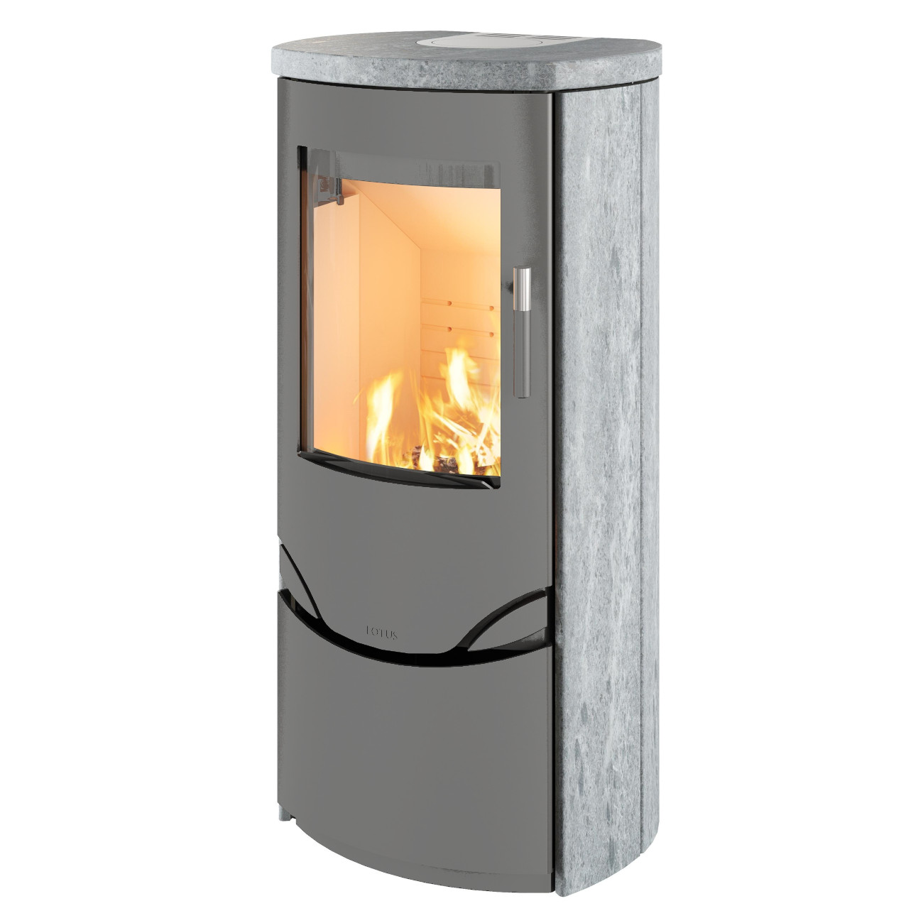 Prio 5 Speckstein Kaminofen 7kW Gussgrau Prio 5 Speckstein Kaminofen 7kW Gussgrau