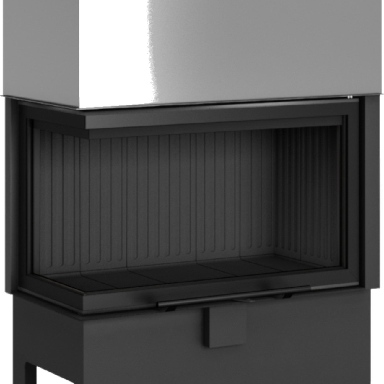 Kamineinsatz_Hajduk_Heatro_69LH_Black_Brennkammer_Hebet-r