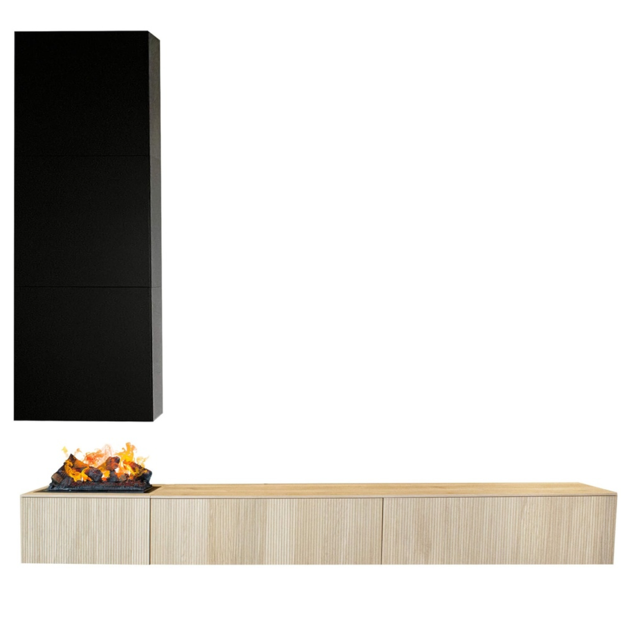 Jörne Full Kamin-Sideboard mit Opti-Myst Wasserdampf Kamin