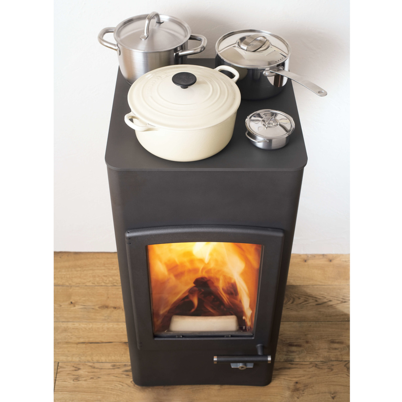 Lucy Cook Koch-Kaminofen 6kW RLU Gussgrau