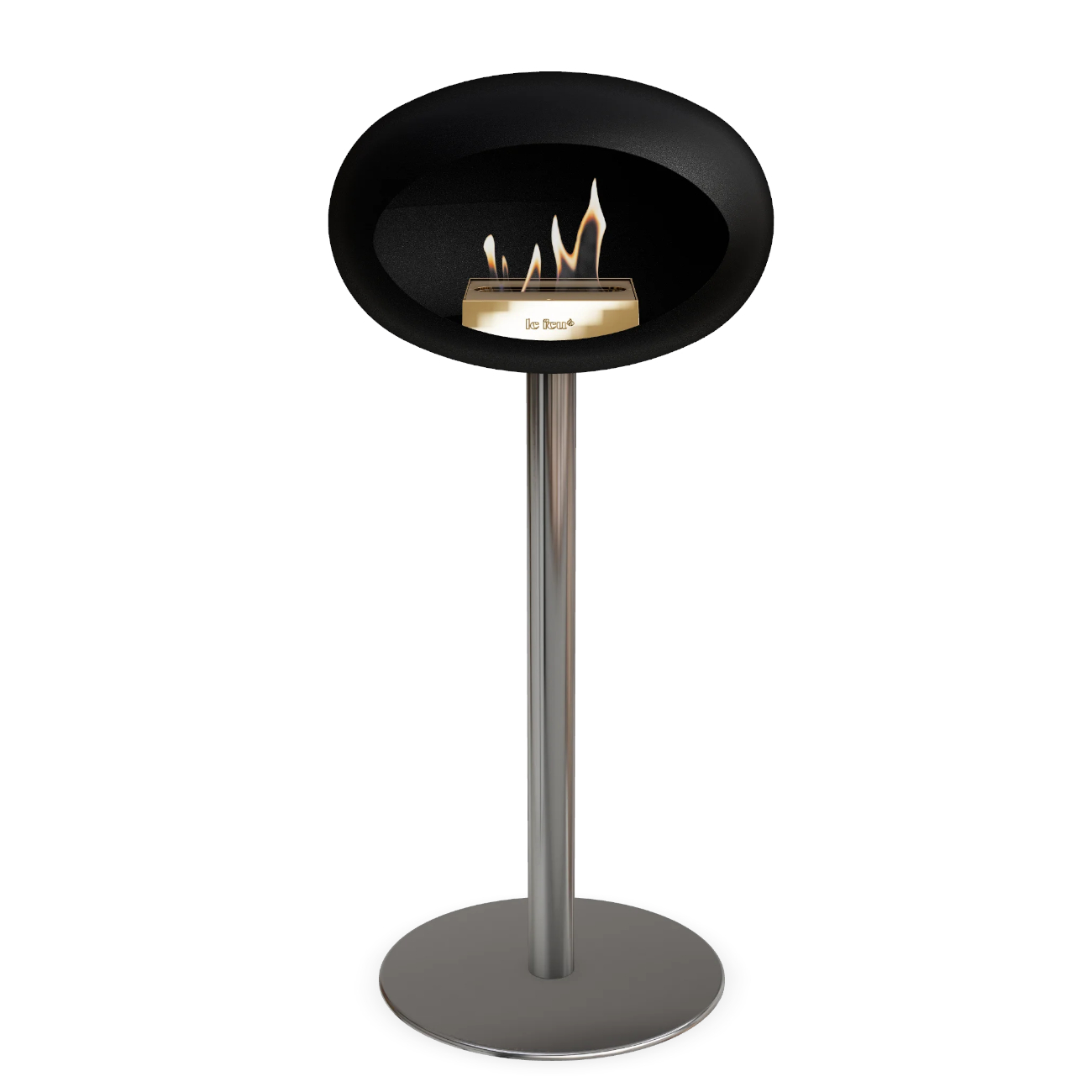 Le Feu Ground Steel High Plus Schwarz Ethanolkamin