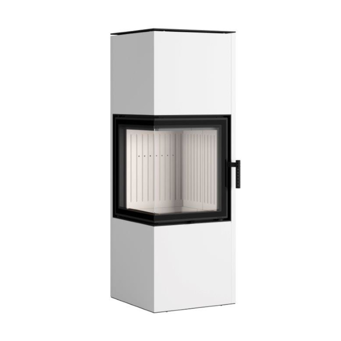 pixel-L-eck-kaminofen-weiss-web1 Pixel L Eck-Kaminofen 7kW Weiß