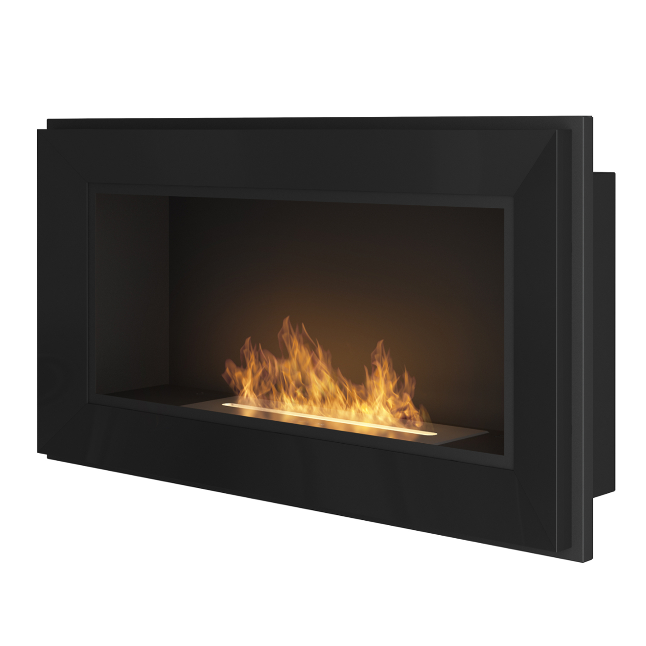 ethanolkamin-frame900-black-web1 FRAME 900 Ethanolkamin Einbaukassette Schwarz