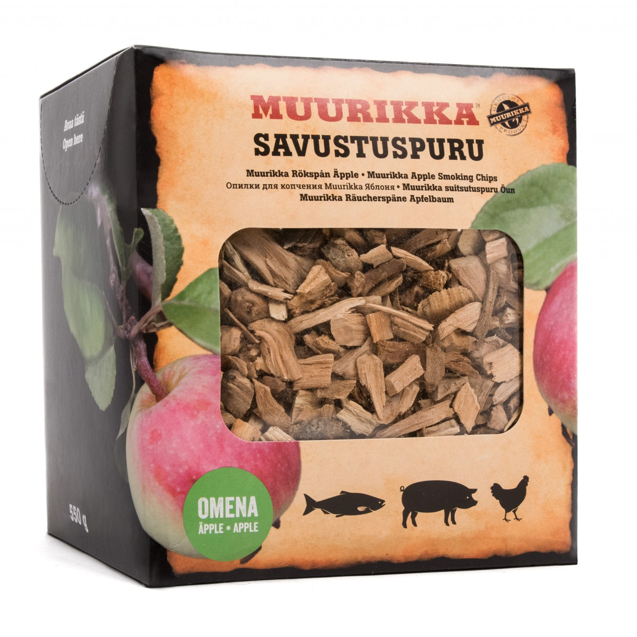 muurikka_raeucherchips_apfel Muurikka Räucherspäne / Räucherchips Apfelbaum 550g