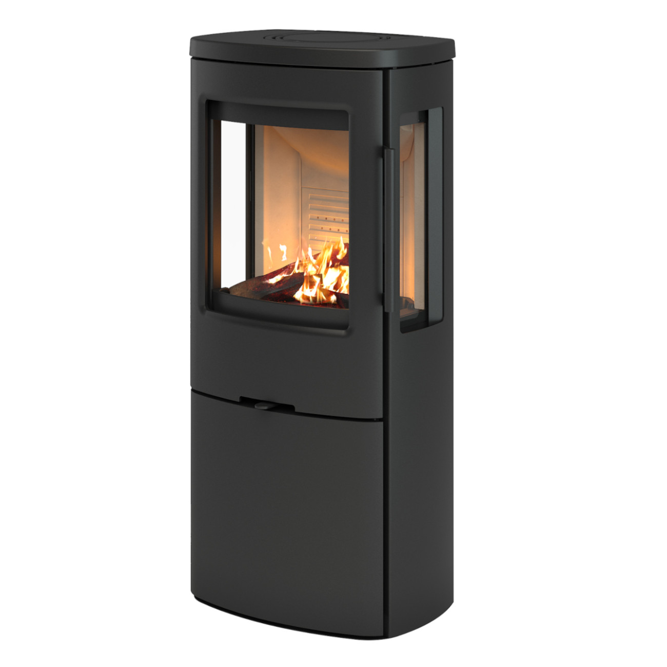 TT44HG Panorama Kaminofen 5kW Schwarz - Magnettür TT44HG Panorama Kaminofen 5kW Schwarz - Magnettür
