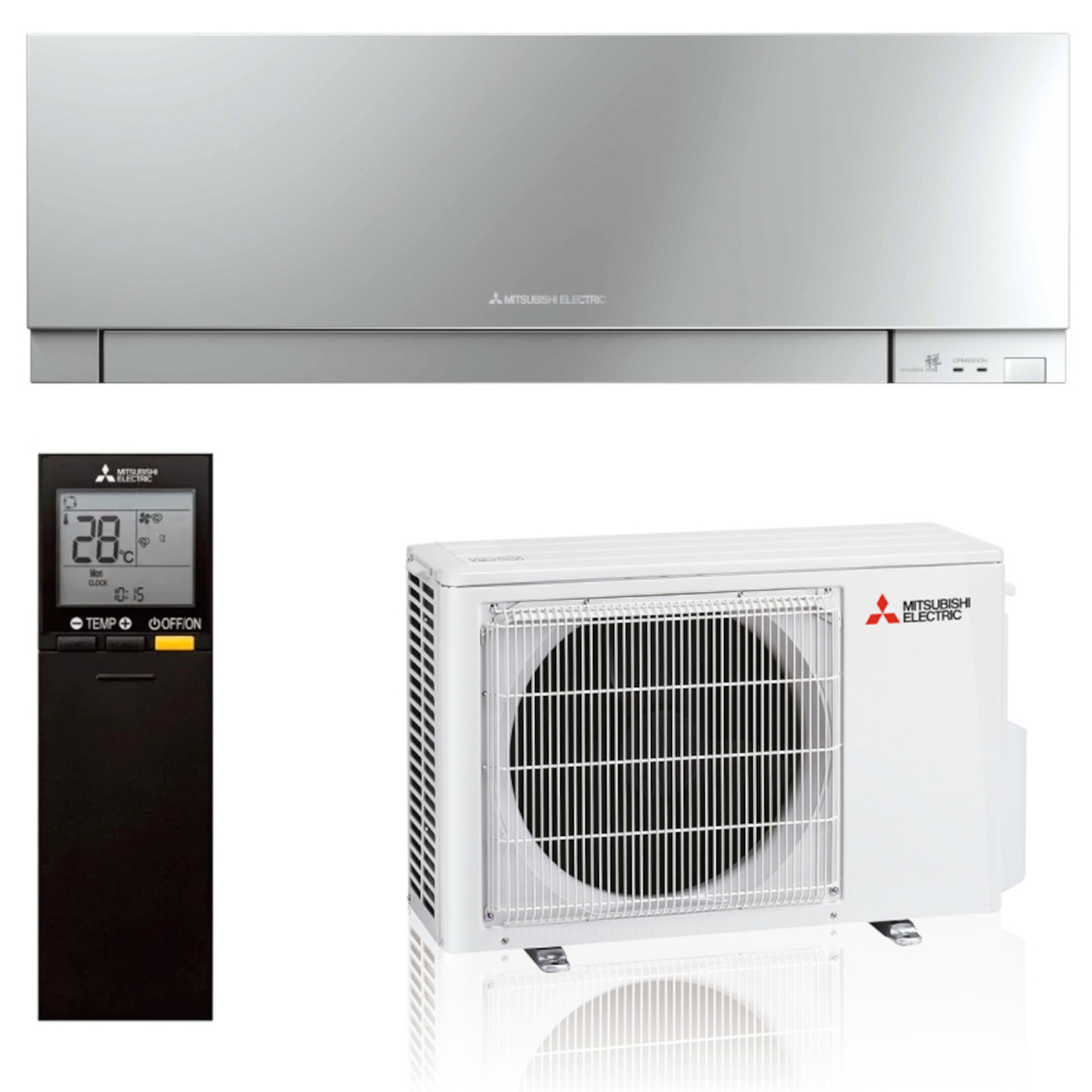 Premium 2 kW Klimaanlage Silber Mitsubishi Electric