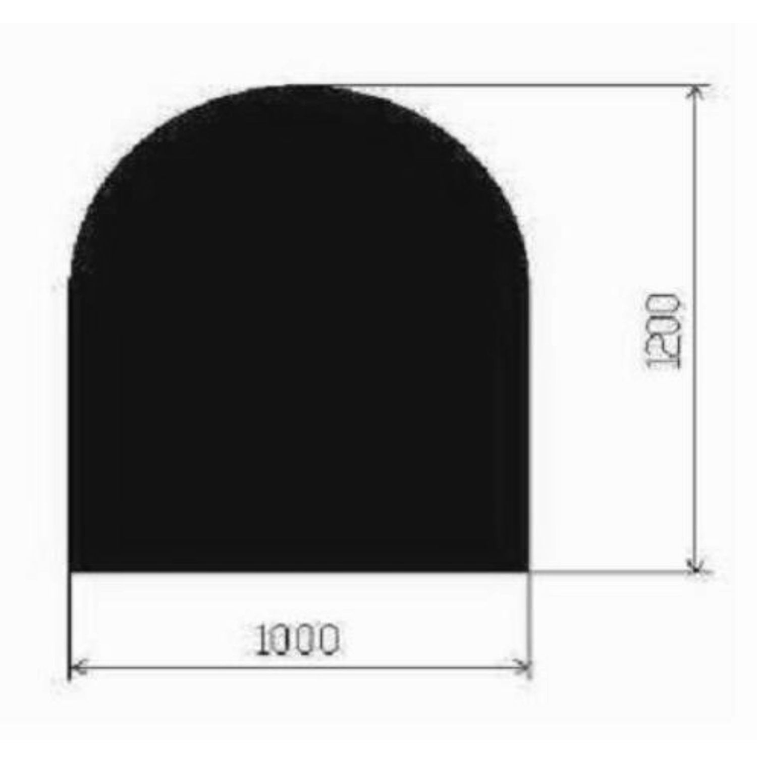 bodenplatte_halbrund_hrb_schwarz Metallbodenplatte Halbrund 1000x1200 mm