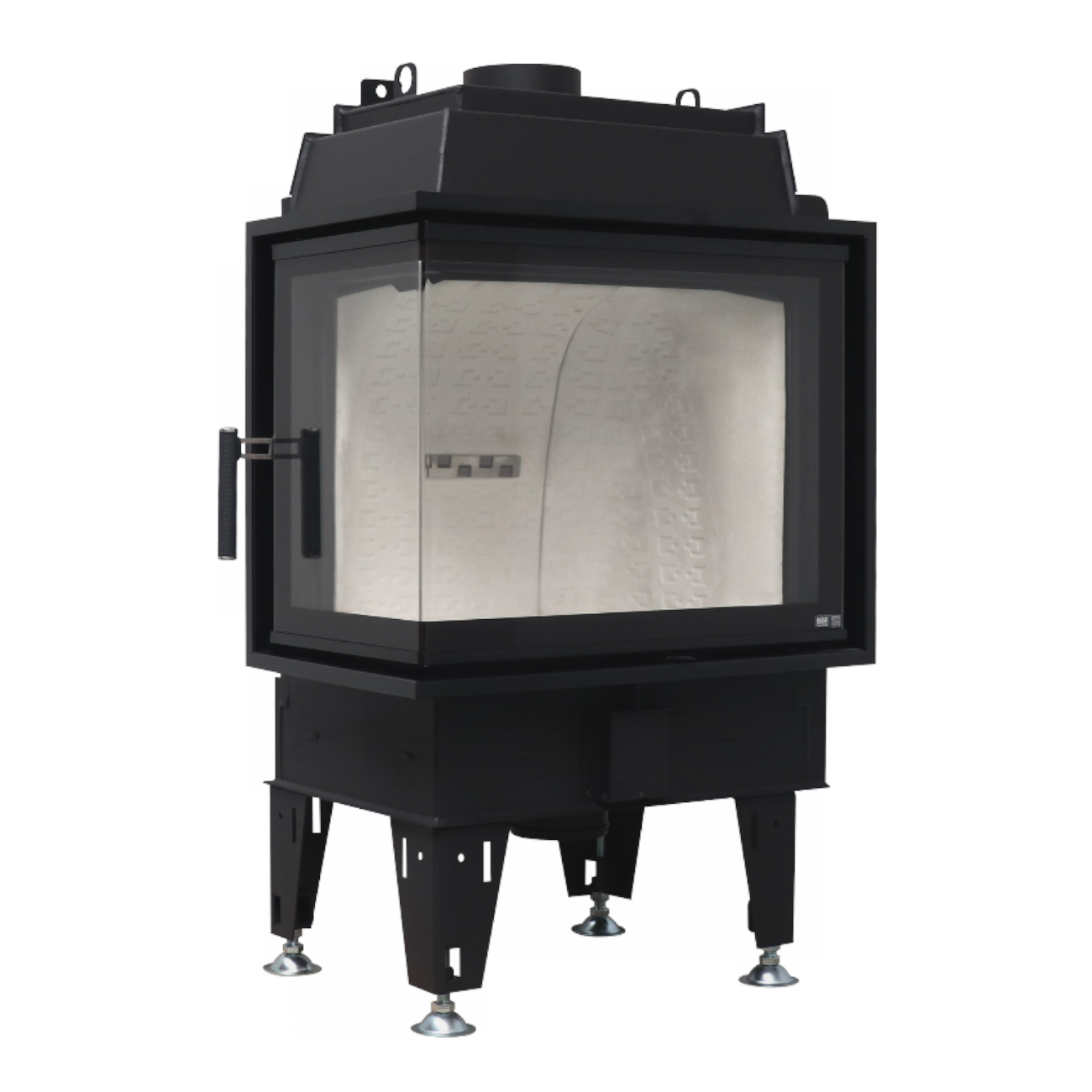 Therm 7CL Eck-Kamineinsatz Links verglast 7kW