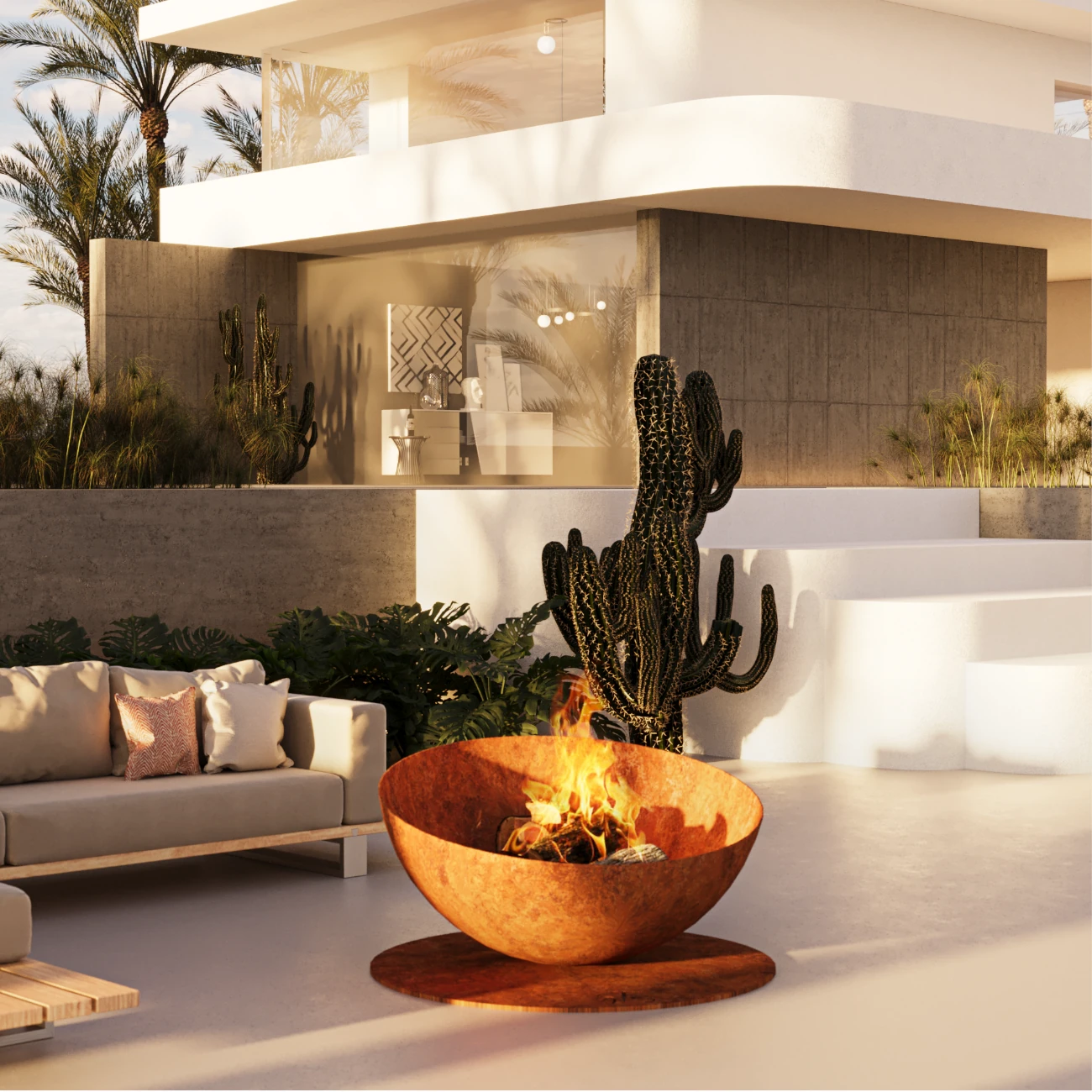 Solace Designer Feuerschale Gartenkamin