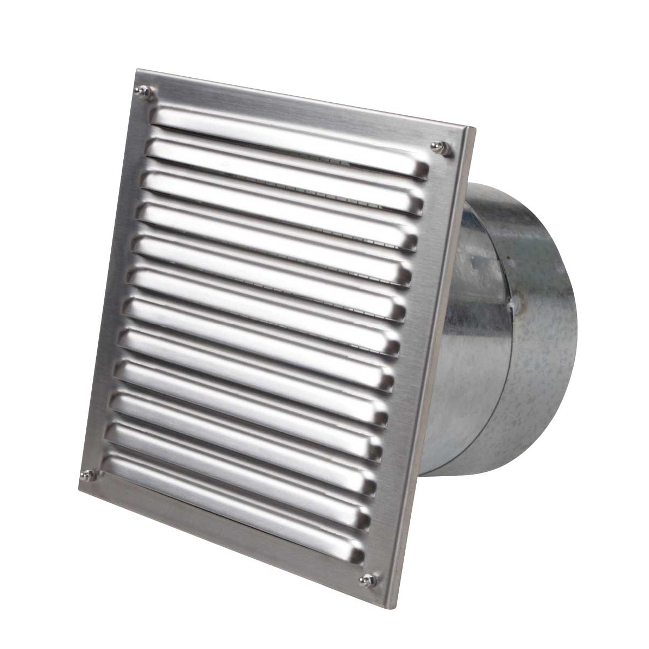 cb-tec-algrvz_edelstahl CB-Tec Außenluftgitter mit Stutzen 23x23cm- Verschiedene Farben/Größen