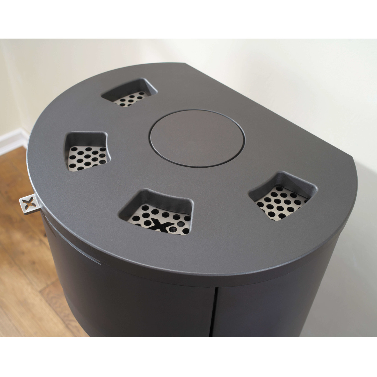 Uno Xtra Speicher-Kaminofen 7kW Gussgrau RLU