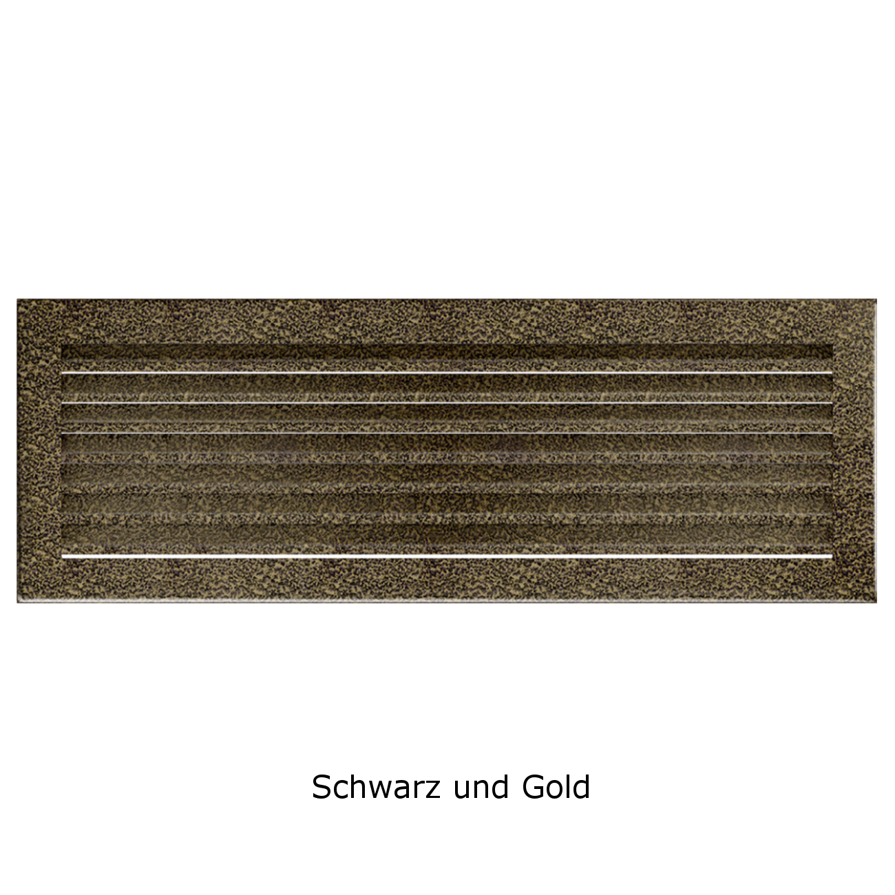Lüftungsgitter FRESH Schwarz Gold in verschiedenen Größen