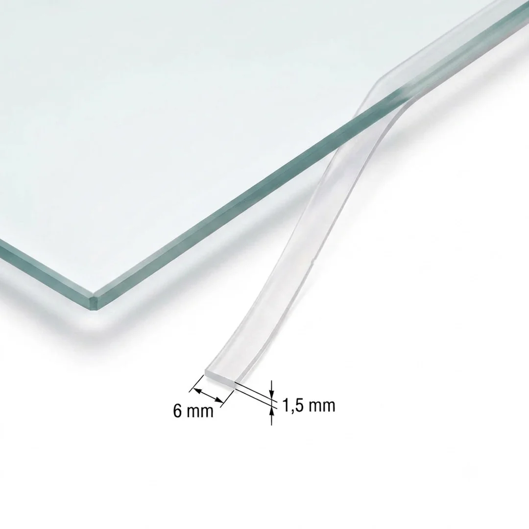Glasbodenplatte Viertelkreis 1000 x 1000 mm Glasbodenplatte Viertelkreis 1000 x 1000 mm