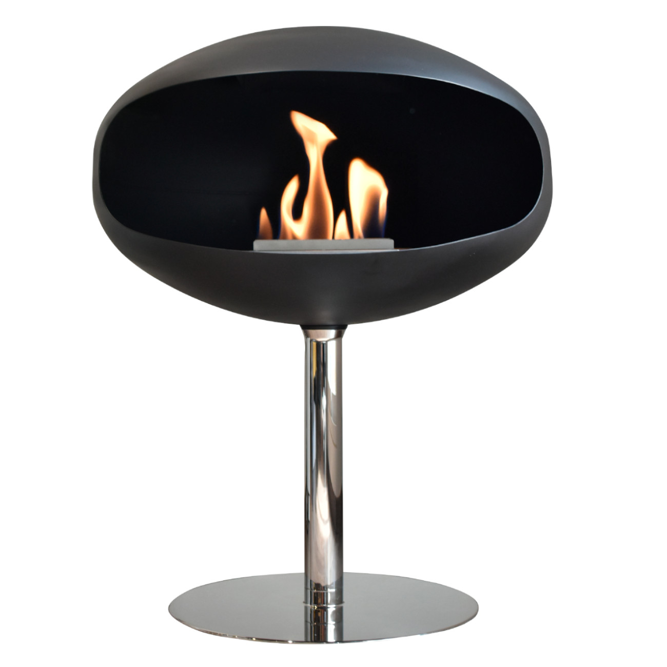 Cocoon Fires PEDESTAL Designer Ethanolkamin Schwarz