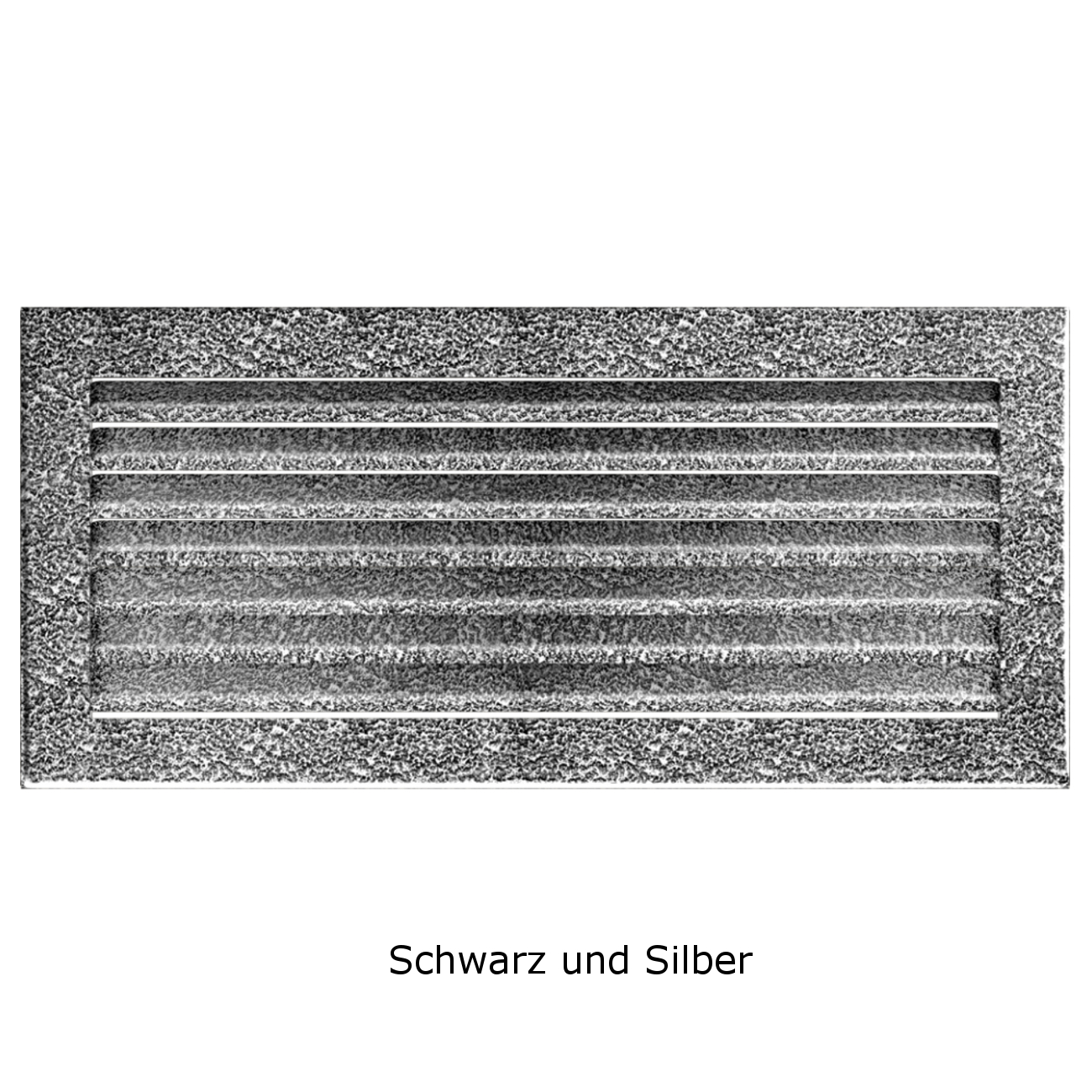 Lüftungsgitter FRESH Schwarz Silber in verschiedenen Größen