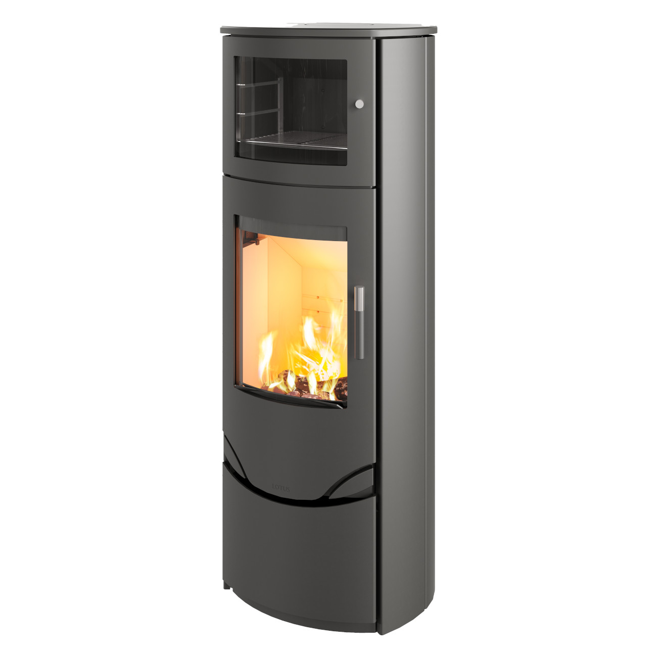 Prio 7 Kaminofen mit Backfach 7kW Schwarz