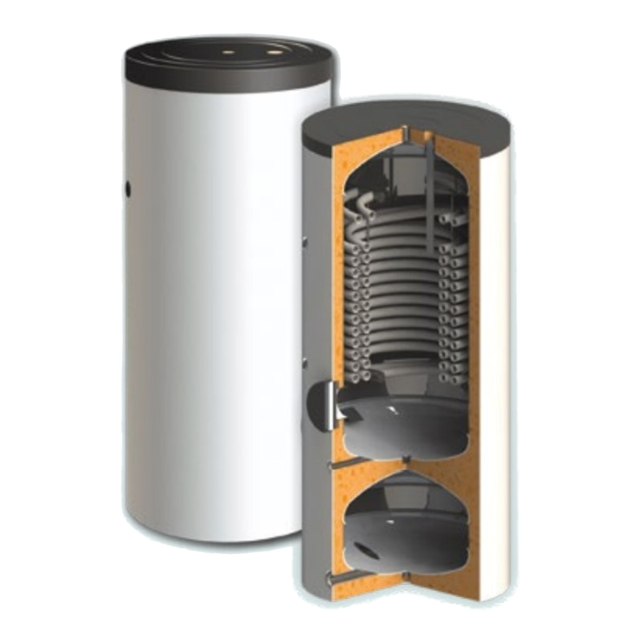 Kombispeicher_euro_eco_hybrid_250_60 Sonderpreis EcoHybrid WT1 250/60 Kombispeicher Großer Wärmetauscher für Wärmepumpen