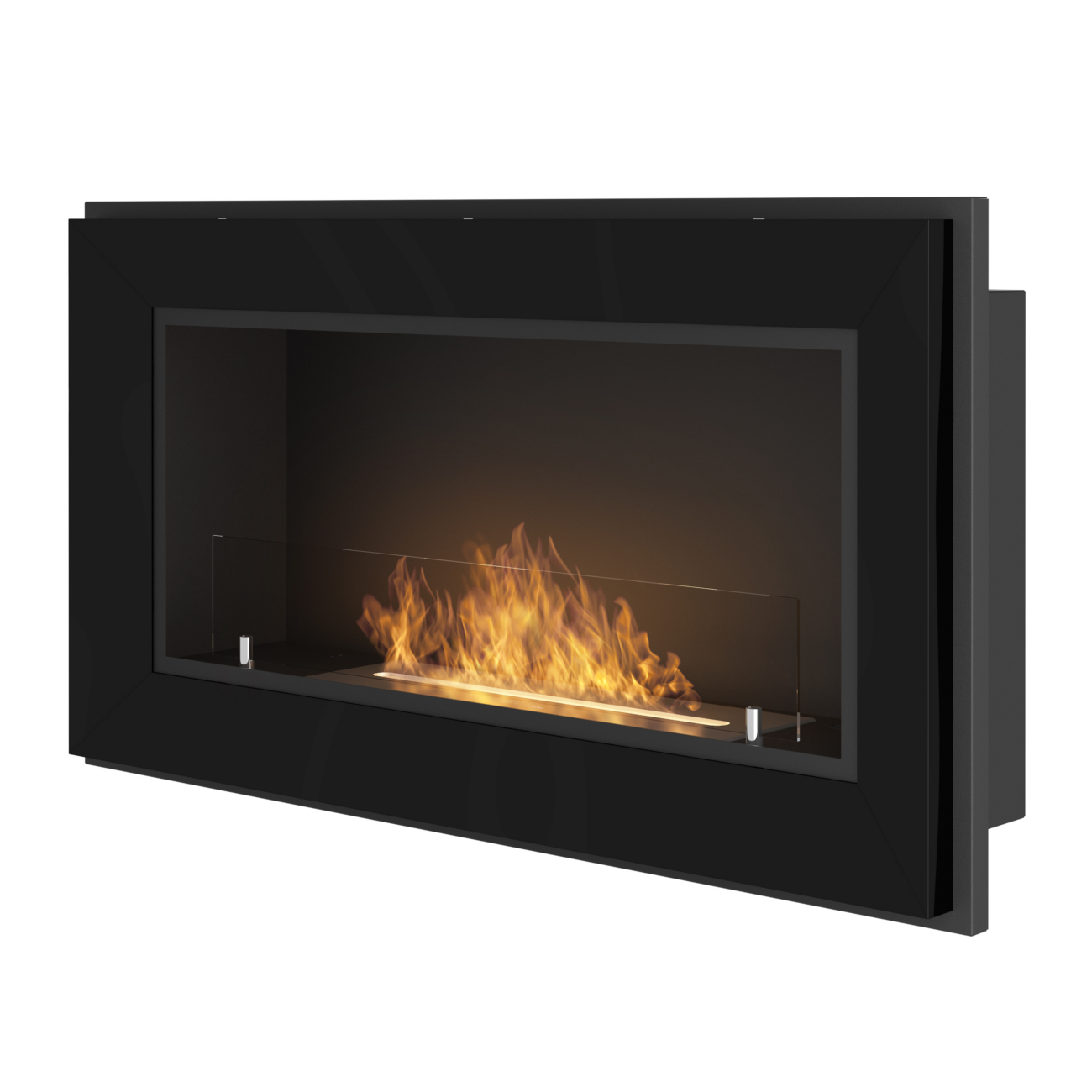 ethanolkamin-frame900-black-web2 FRAME 900 Schwarz Ethanolkamin Einbaukassette