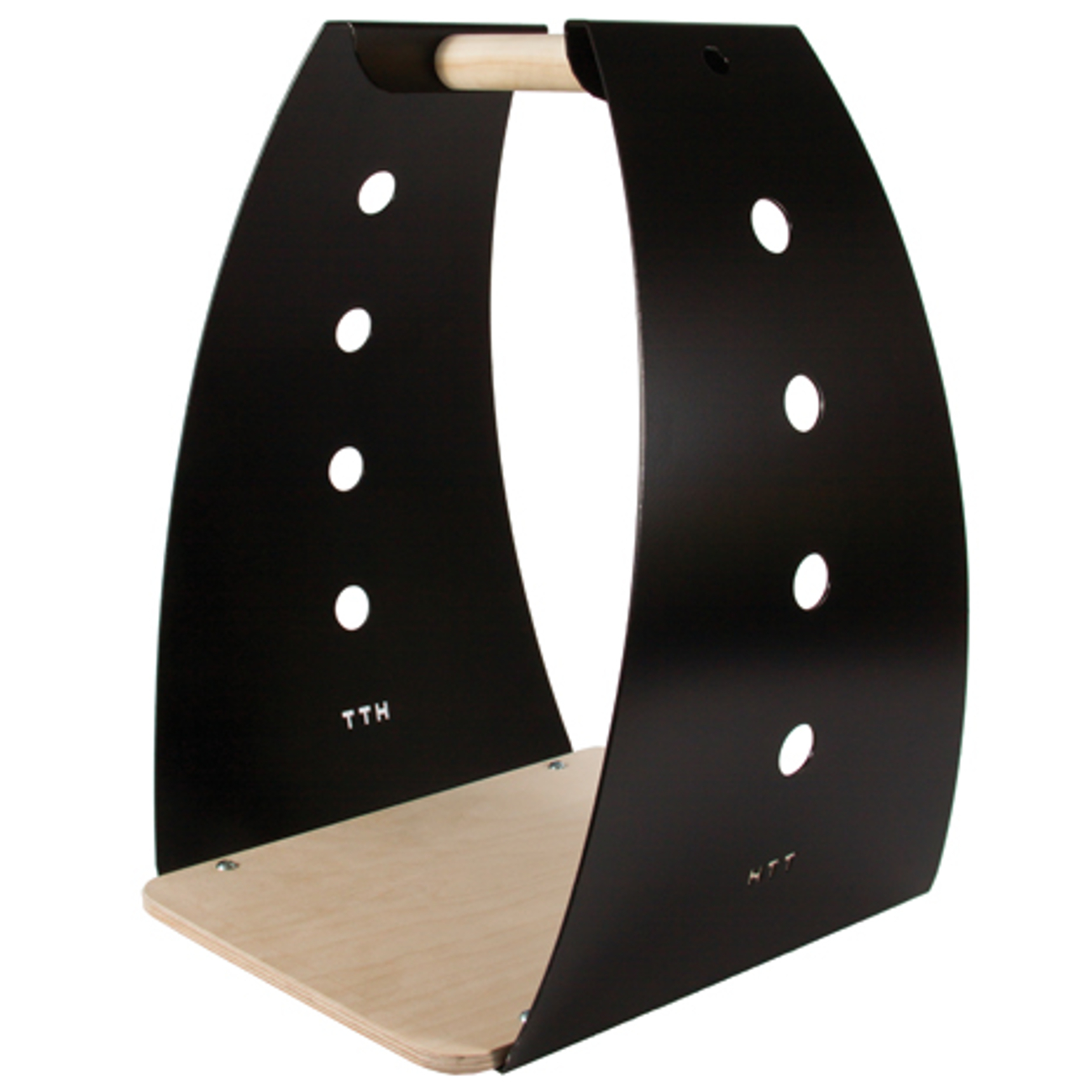 honka-holzkorb-schwarz Pisla Design by HTT Holzkorb / Kaminkorb Honka schwarz