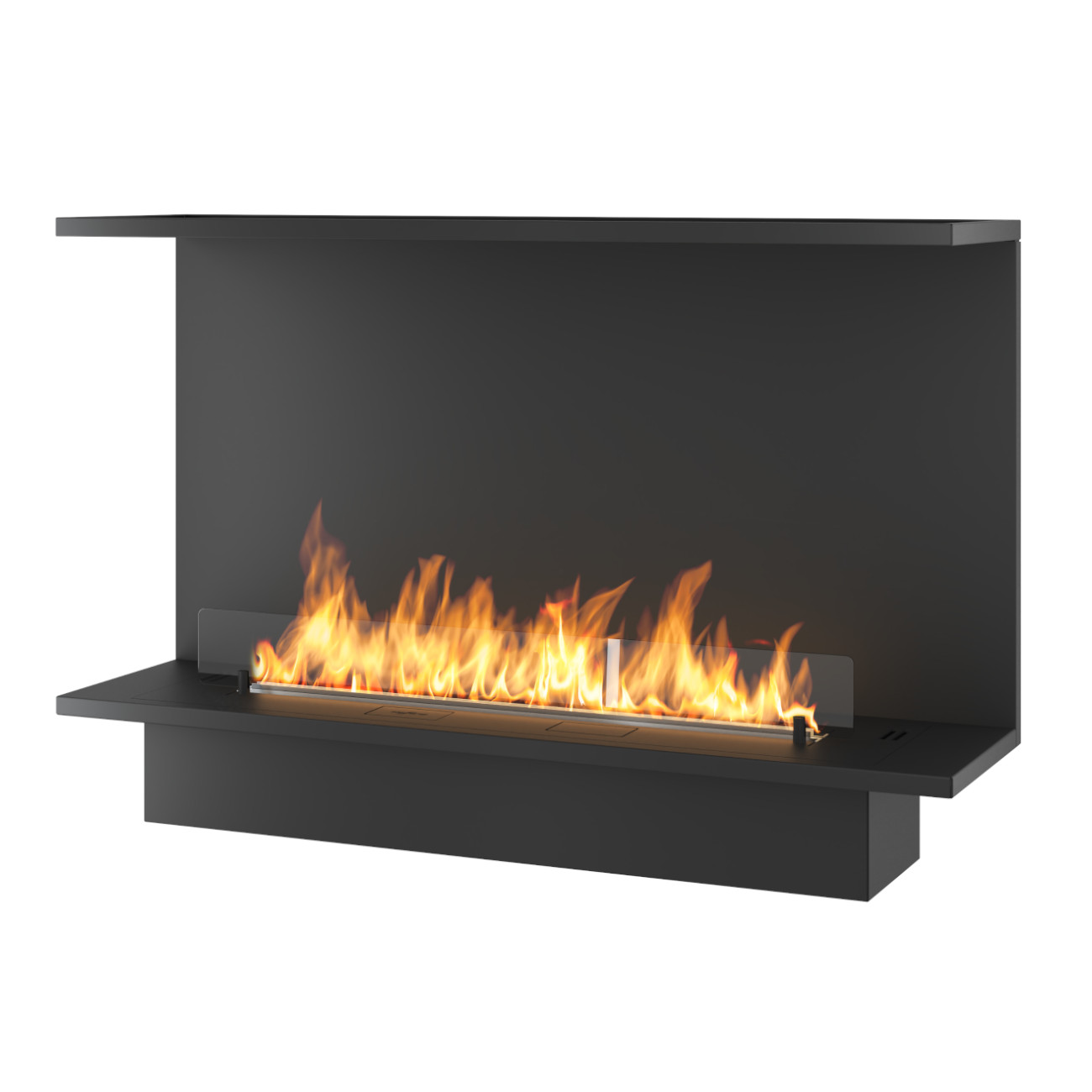 INSIDE C1200 ETRONIC BASIC Panorama Kaminkassette Automatischer Ethanolbrenner