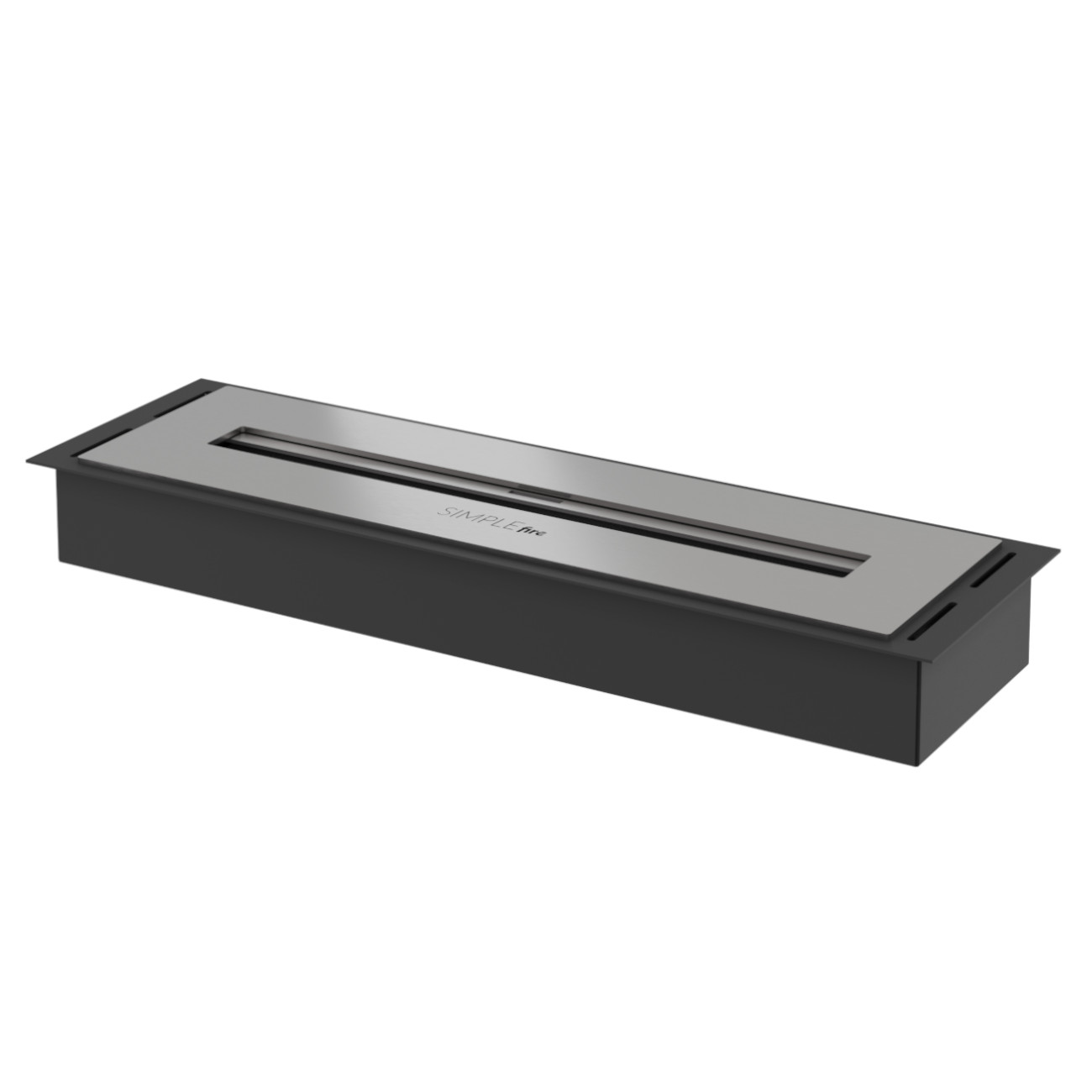 Inbox 500 Edelstahl Schwarz Ethanol Einbau Brenner