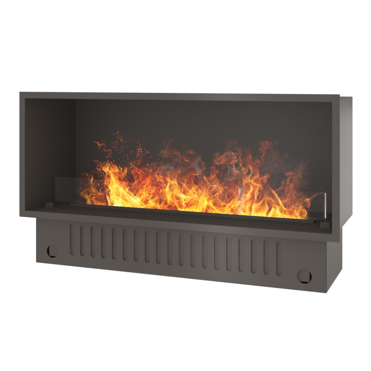 Invapo Inside 1200 Optimyst® Beigegrau Wasserdampf Box Kamineinsatz