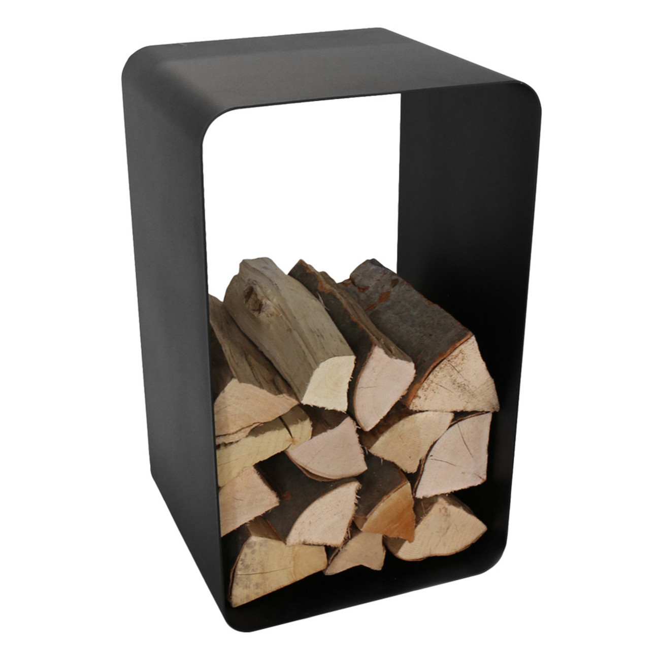 O-förmige Schwarze Massive Holzablage / Holzregal aus Stahl O-förmige Schwarze Massive Holzablage / Holzregal aus Stahl