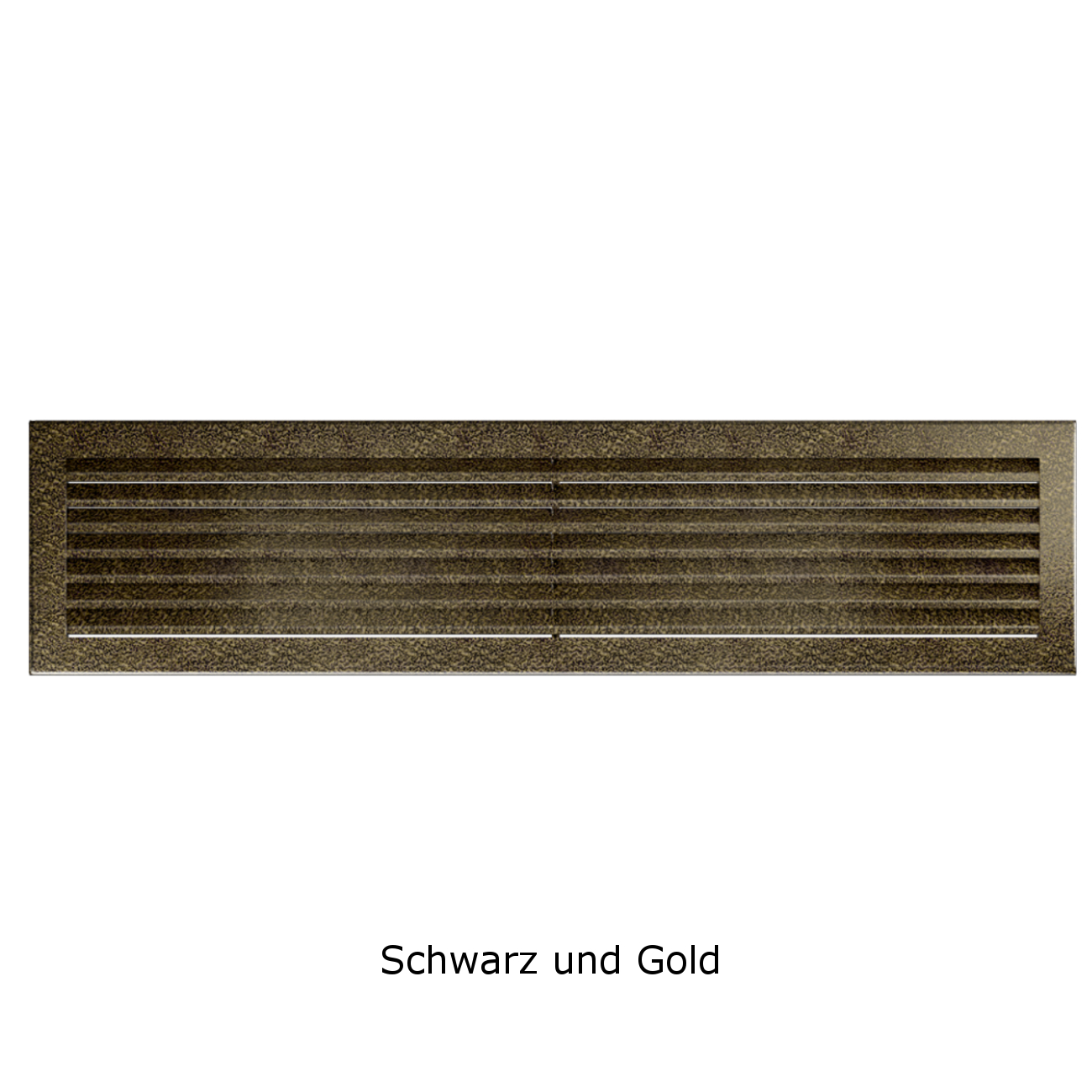 Lüftungsgitter FRESH Schwarz Gold in verschiedenen Größen