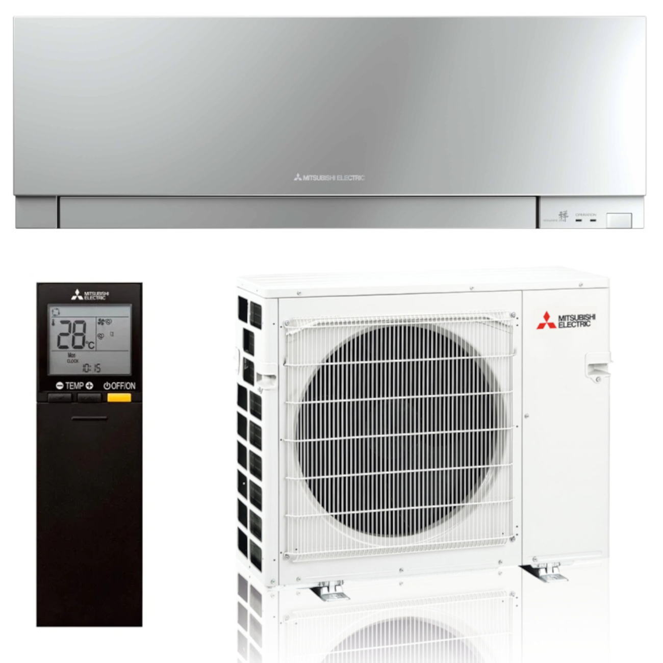 Premium 5 kW Klimaanlage Silber Mitsubishi Electric