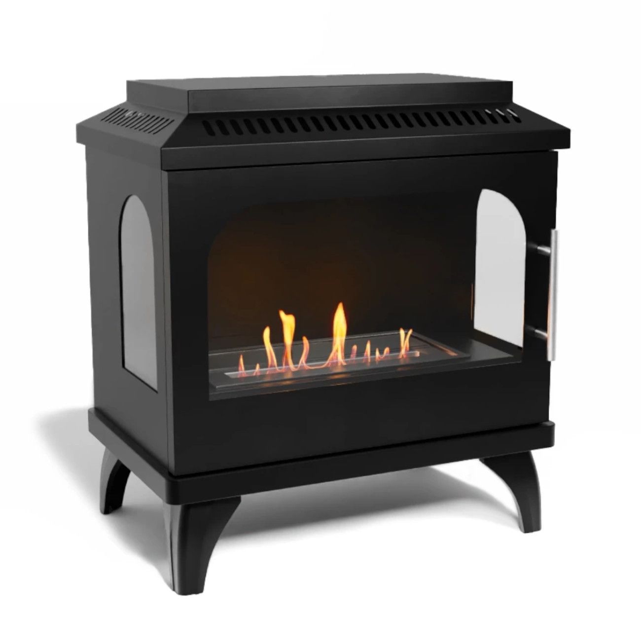 Atlanta Single Panorama Ethanolofen Schwarz Atlanta Single Panorama Ethanolofen Schwarz