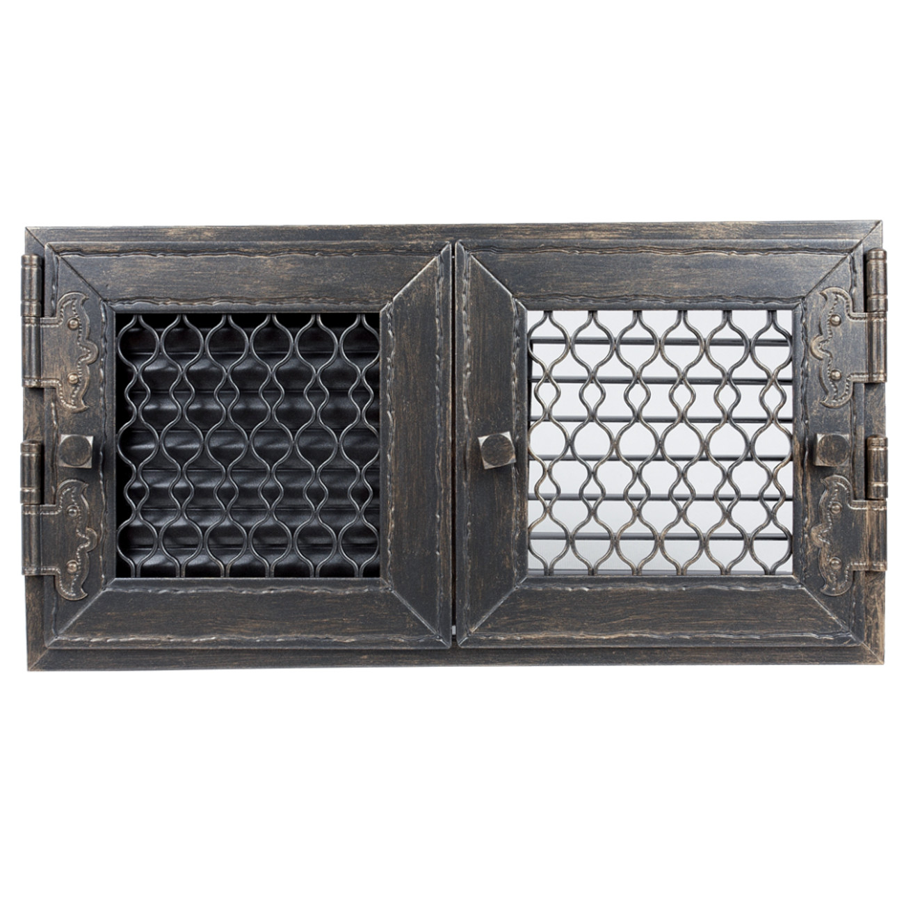 retro-doppelt-graphit-tit Retro Warmluftgitter Graphit 20 x 38 cm