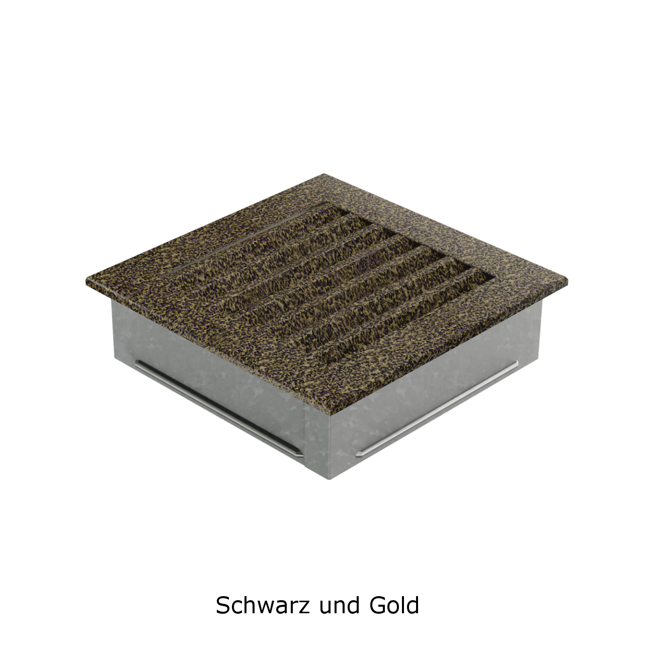 Lüftungsgitter FRESH Schwarz Gold in verschiedenen Größen
