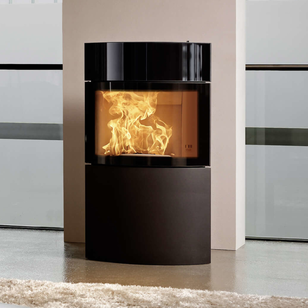 Fynn Xtra 2.0 Glas Stahl Speicherofen 6kW RLU Fynn Xtra 2.0 Glas Stahl Speicherofen 6kW RLU