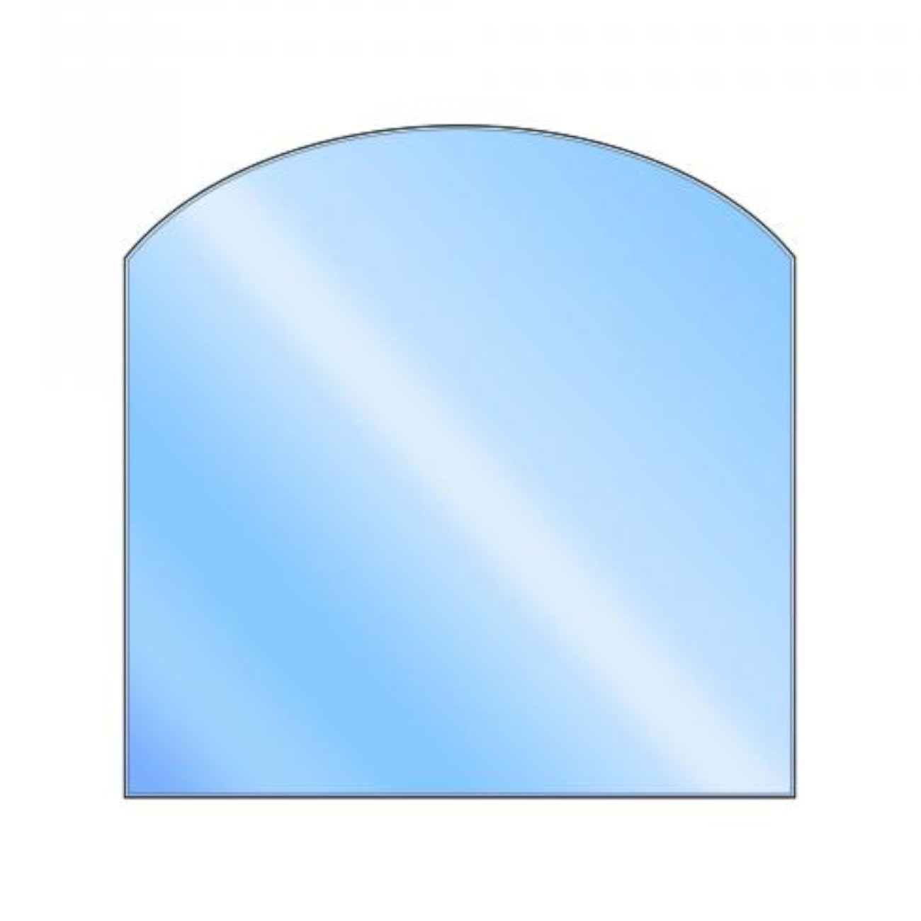 Glasbodenplatte Segmentbogen 1000x1200 mm