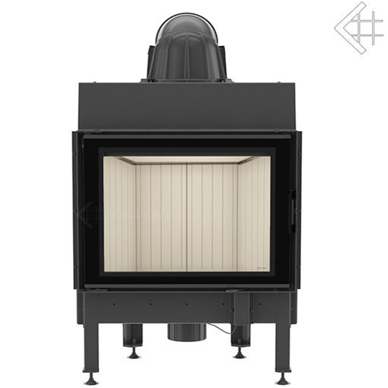 nadia_10_titel Nadia 10 Warmluft Kamineinsatz 10kW