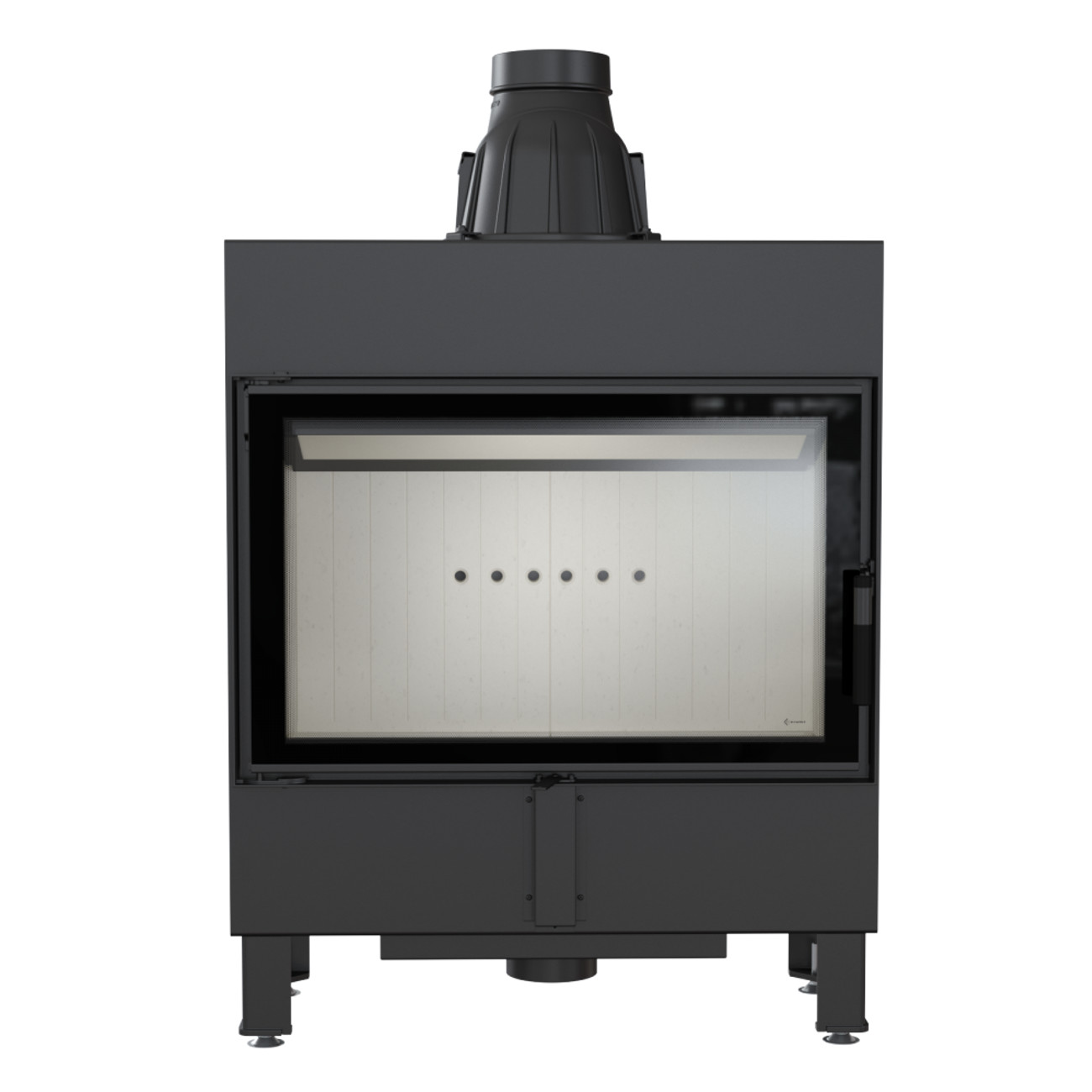 lucy-14-slim-front Lucy 14 Slim Warmluft Kamineinsatz 10kW