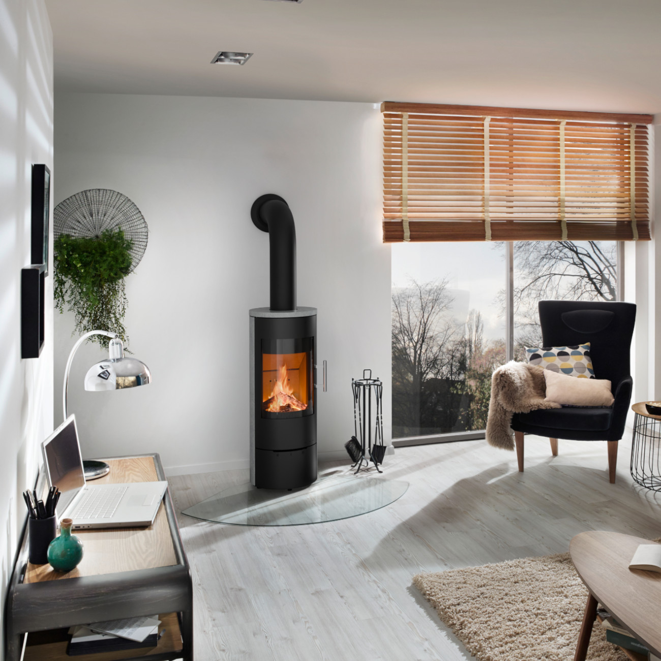 Lyra Serpentino Naturstein Kaminofen 6kW