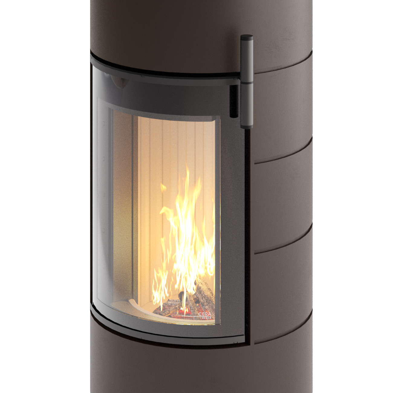 Titan Midi Mocca Kaminofen 6KW RLU Titan Midi Mocca Kaminofen 6KW RLU