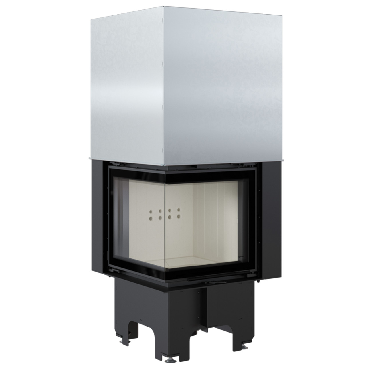 vnl-480-480-tit Eck-Kamineinsatz VNL Links 8kW mit Hebetür