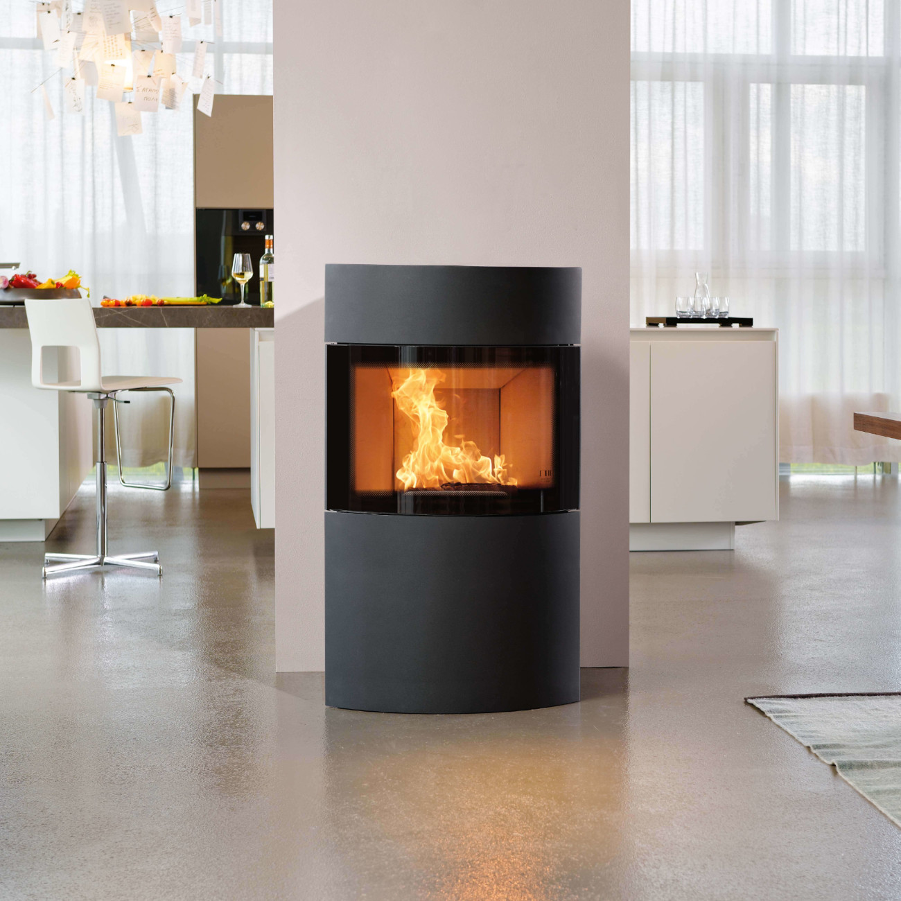 Fynn Xtra 2.0 Stahl Gussgrau Speicherofen 6kW RLU
