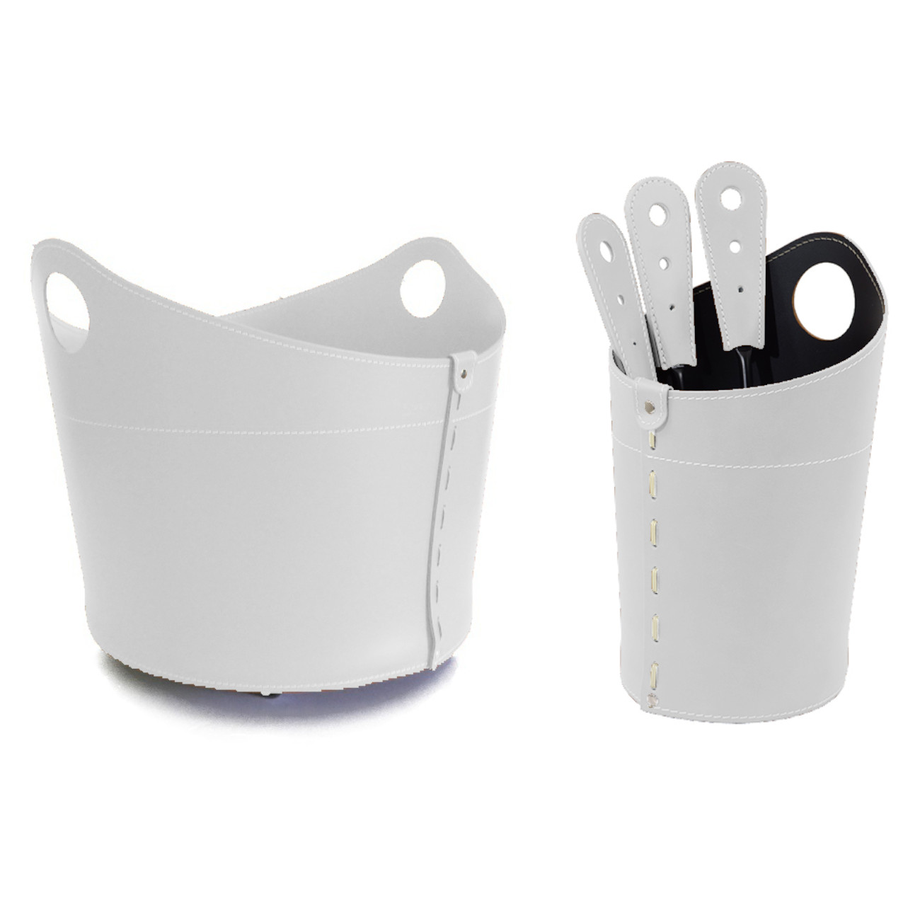 Incad-kaminbesteck-holzkorb-weiss-web1 Incad Designer Kaminbesteckset und Holzkorb Weiss