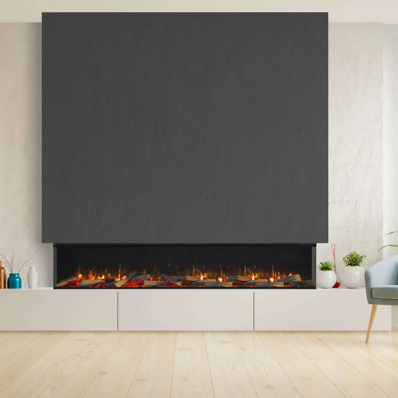 Trimline 220E Solus 3D-LED-Flammen 4in1 Elektrokamin