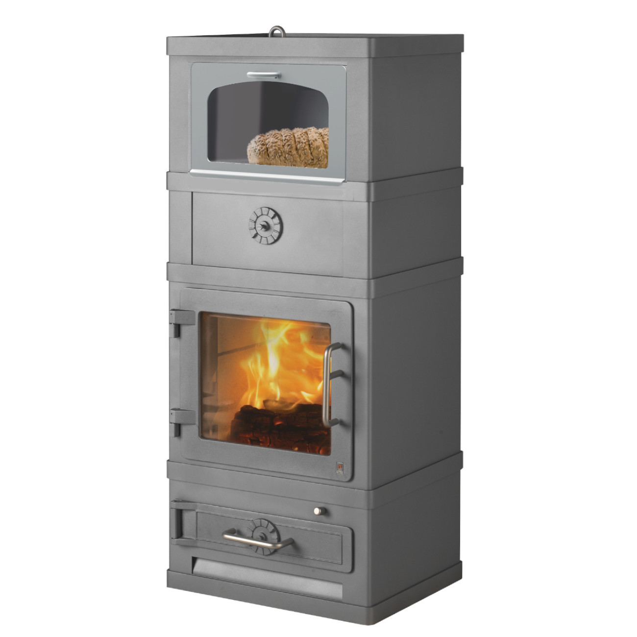 lotus-kaminofen-2060-2260-warmhaltefacht-r-grau-web1 Lotus 2060 Kaminofen mit Warmhaltefachtür 8kW Grau