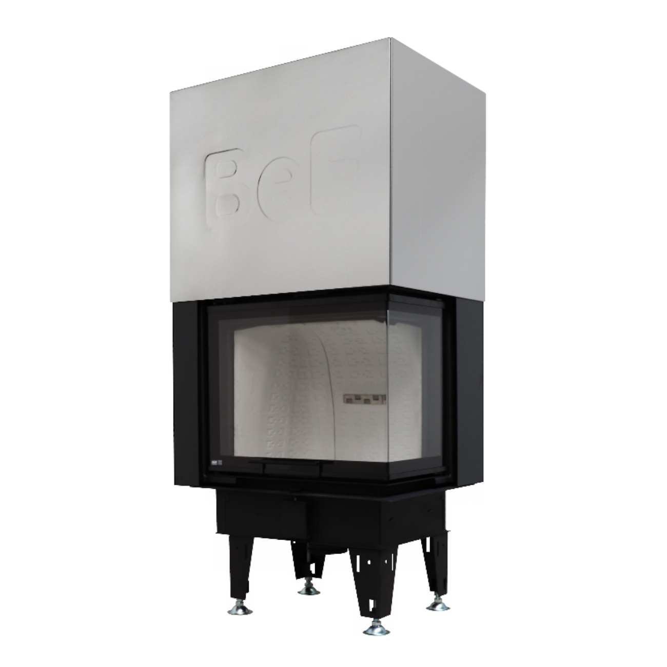 Therm V7CP Eck-Kamineinsatz Rechts Hebetür 7kW