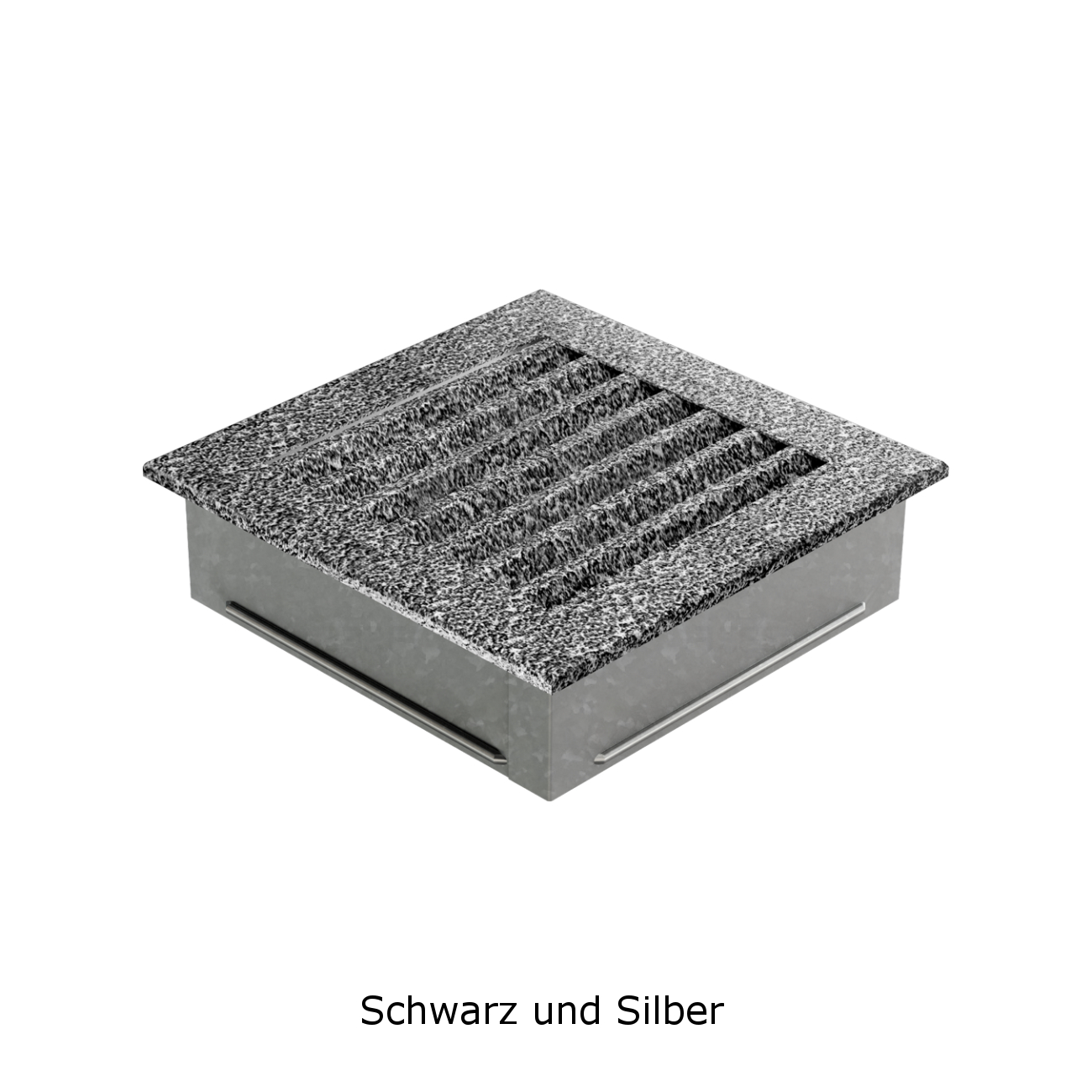 Lüftungsgitter FRESH Schwarz Silber in verschiedenen Größen